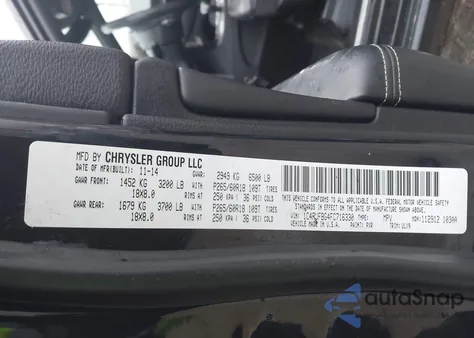 2015 Jeep Grand Cherokee Limited из США, поврежденный, VIN 1C4RJFBG4FC716330